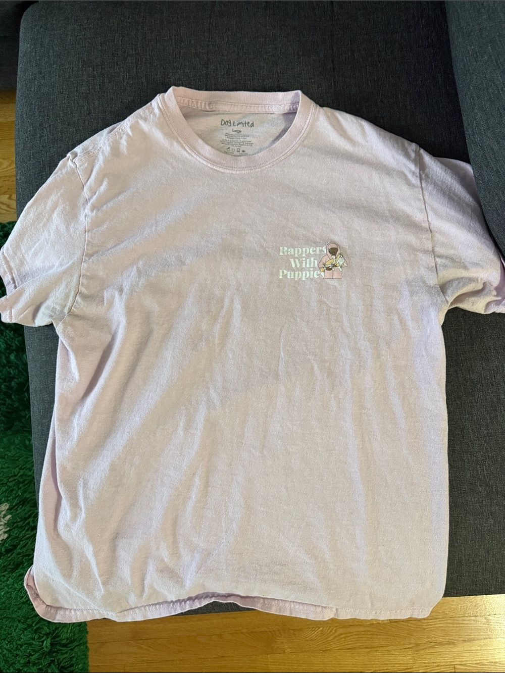 The Limited Lavender 'Rappers With Puppies' Short Sleeve Tee